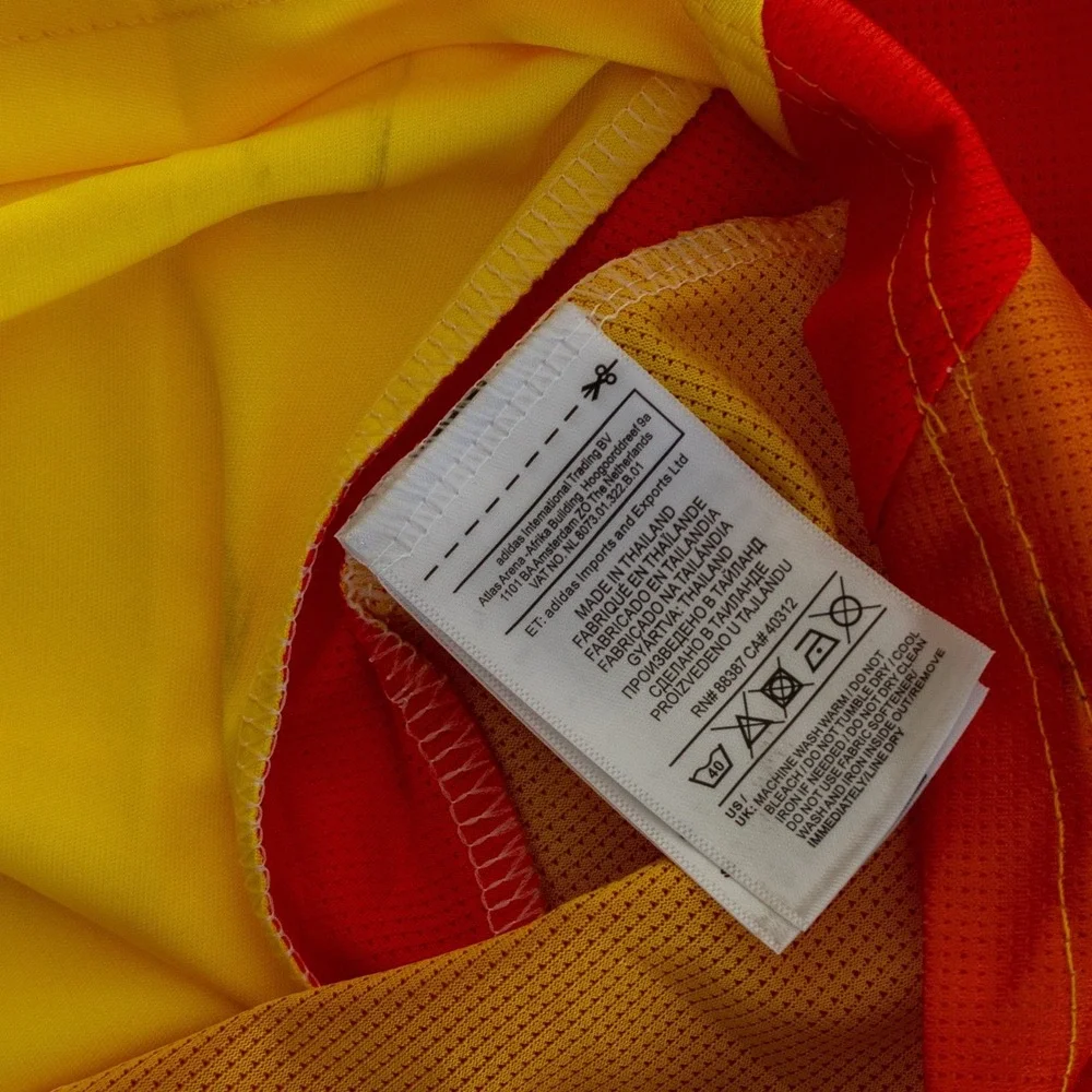 Adidas Colombia Home Jersey 2022 Yellow James #10 Football Shirt Size L Slim Fit